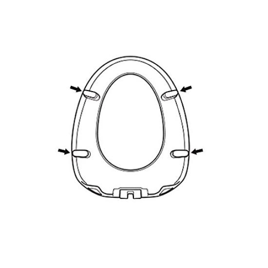 LIXIL INAX Стандартное сиденье для унитаза Резиновые ножки PK-75-19-4