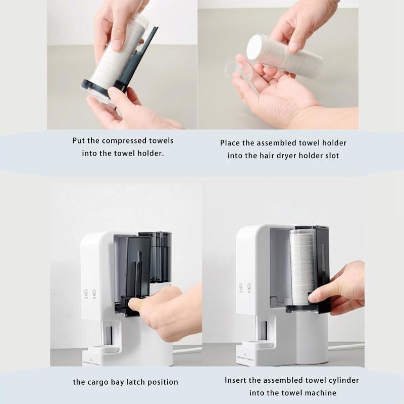 Подогреватель полотенец для лица с интеллектуальным контролем температуры, функция безопасности, резервуар 500 мл для бережного снятия макияжа