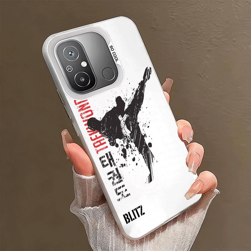 Ударопрочный чехол для телефона Taekwondo Kungfu Design для Xiaomi Poco X7 X6 X5 X3 Pro F7 Ultra M8 Redmi 15C 15 14C 13C 12C 10C 13 12 10