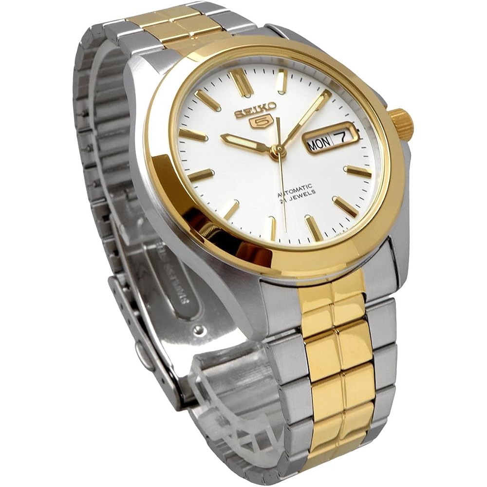 Seiko Мужские автоматические часы SEIKO FIVE SNKK94K1 Серебристый x Золотой (Зарубежная модель) [Параллельный импорт]