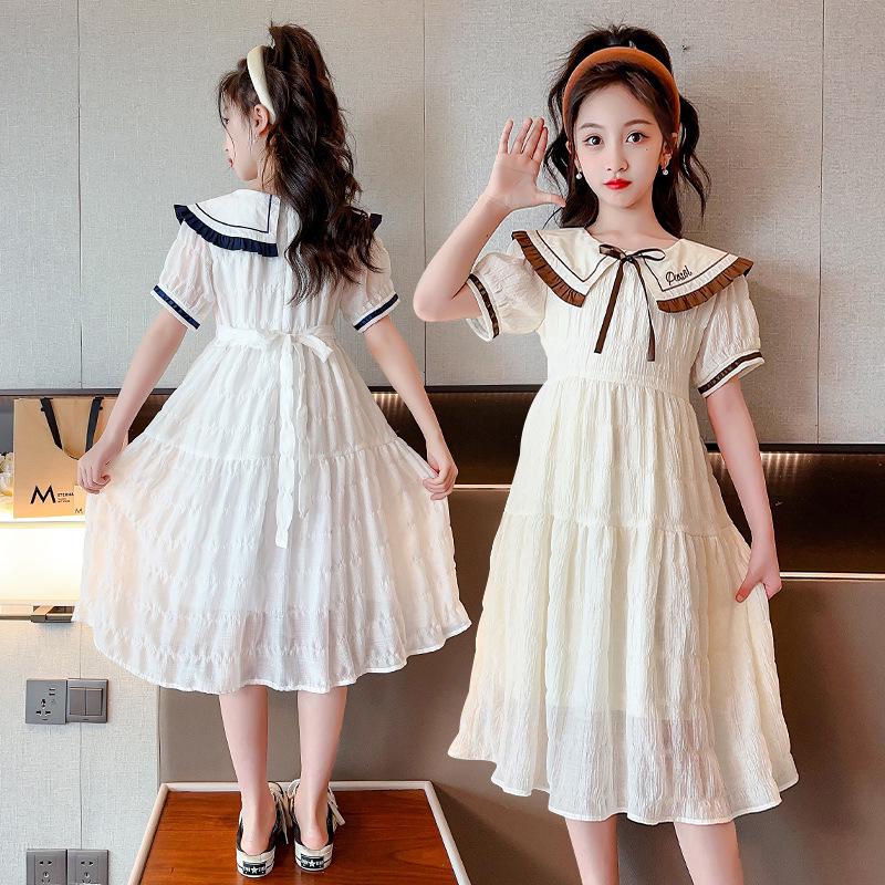 Summer 2025 Girls' Breathable Princess Dress - Trendy and Fashionable Children's Skirt