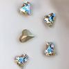 20Pcs Shaped Rhinestone Exquisite DIY Lightweight Moonlight Pointed Bottom Nail Rhinestone