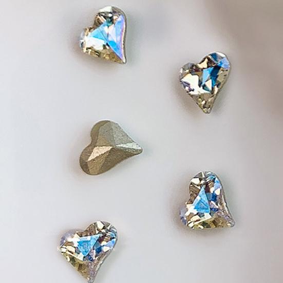 20Pcs Shaped Rhinestone Exquisite DIY Lightweight Moonlight Pointed Bottom Nail Rhinestone