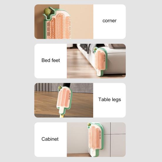 Кошачий самостоятельный груминг с кошачьей мятой, настенный уголок, кошачья мордочка, щетка для ухода за домашними животными, массажная расческа для длинношерстных кошек и собак