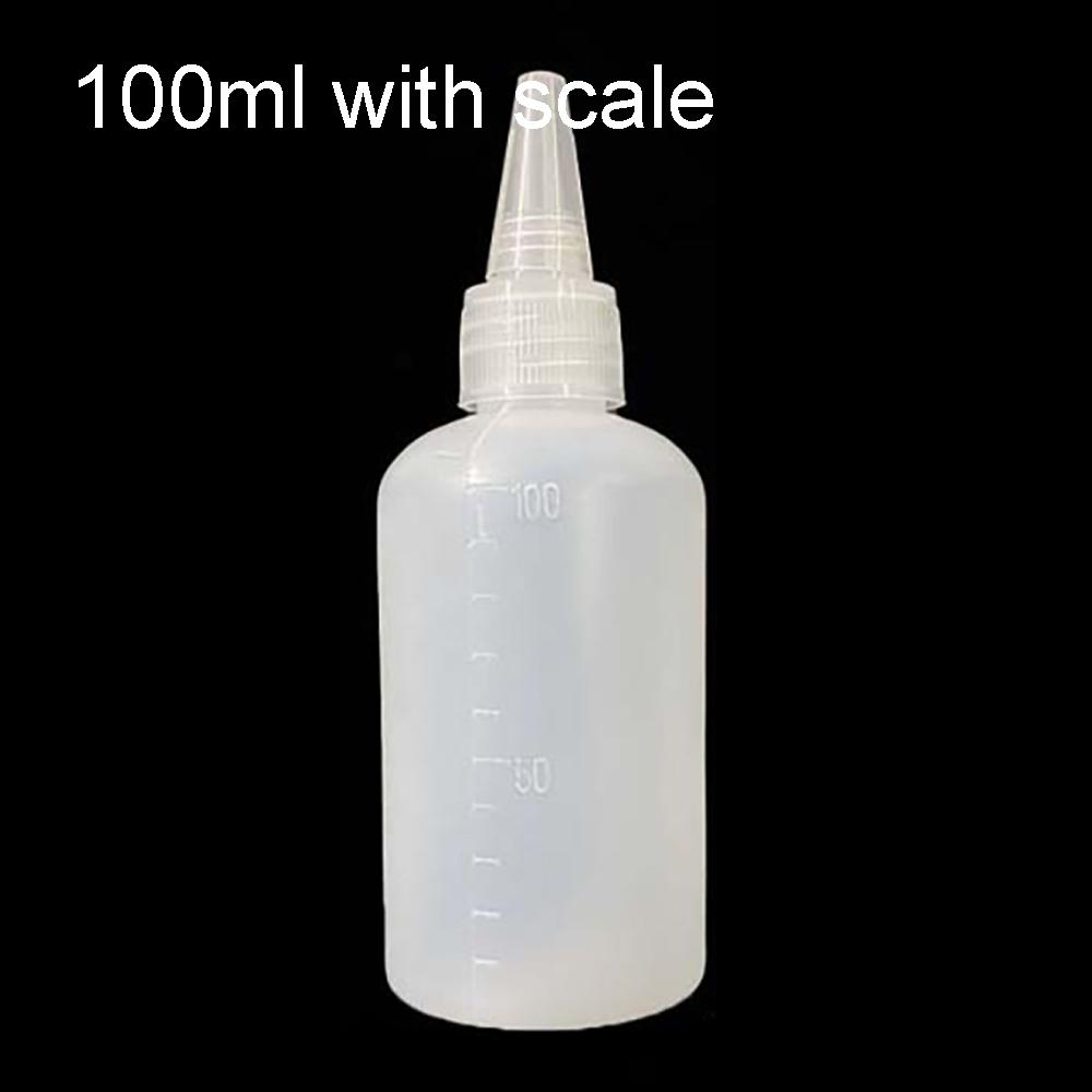 Dispenser with Screw-On Lids Oil Dropper Bottles Glue Bottles Refillable Bottles Pigment Container