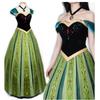 Frozen Beauty, Princess Anna Dress Anime Peripheral Ladies Long Dress Halloween Performance Dress