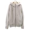 Wool Long Sleeve Reversible Knit Zip Hoodie 50 Gray Men's Used