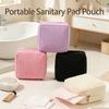 Toiletry Bag Sanitary Pad Pouch Pad Pouch Cute Cosmetic Storage Pouch Women Small Makeup Bag Cable Case