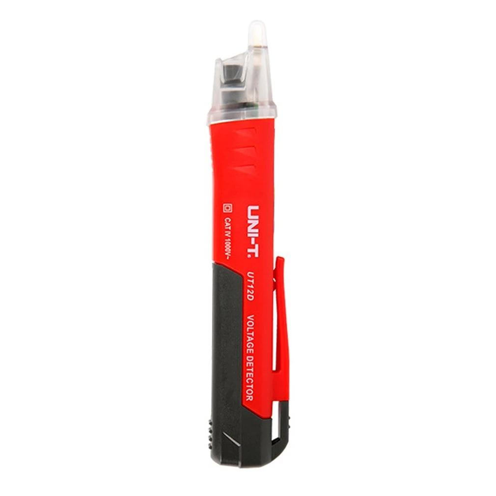 UT12D AC Voltage Detector Non Contact Pen Tester Electric Sensor 24-1000V Voltage Meter Current Test Pencil Alarm LED Light Unit