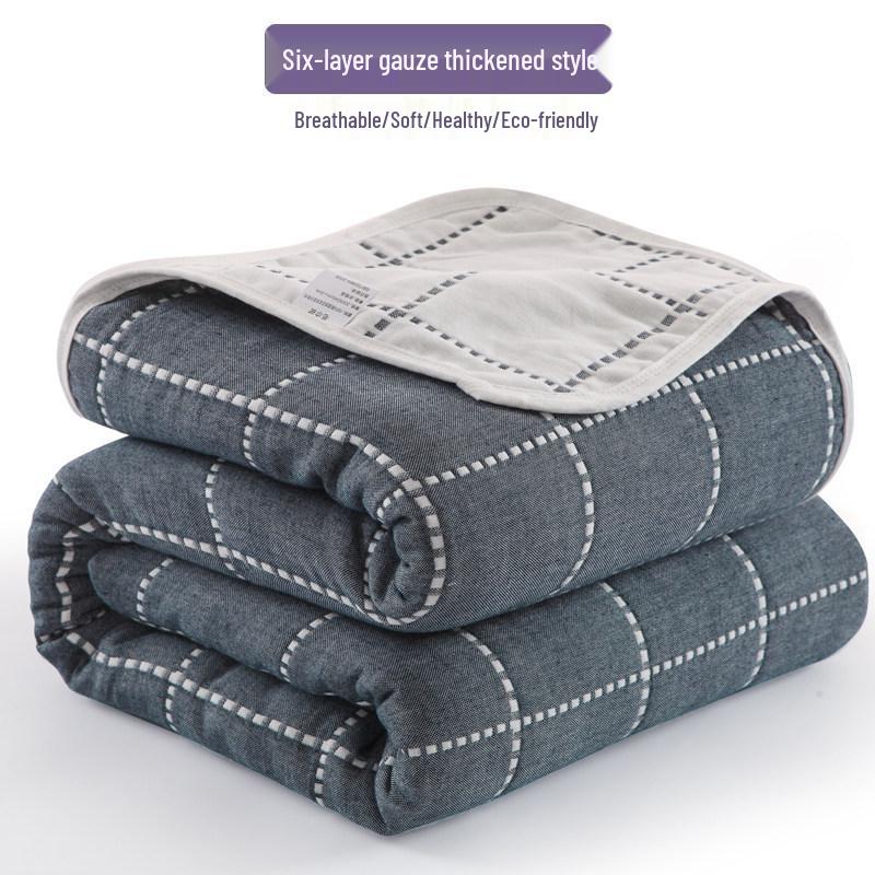Six-Layer Cotton Gauze Baby Blanket: Swaddle, Bath Towel, or Summer Quilt Cover