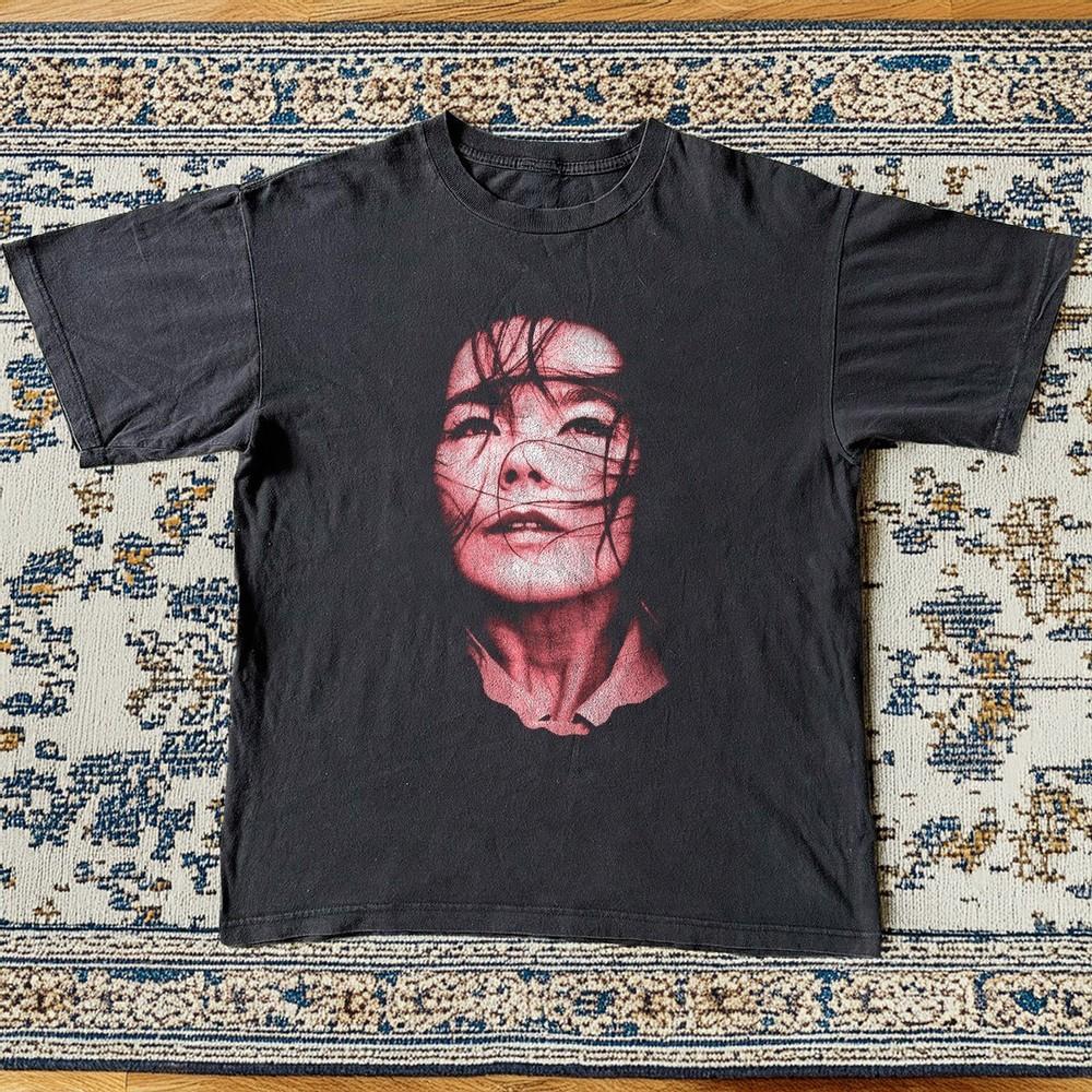 Bjork Черная Ретро Музыкальная Группа Унисекс Футболка Размер S5XL Унисекс Футболка