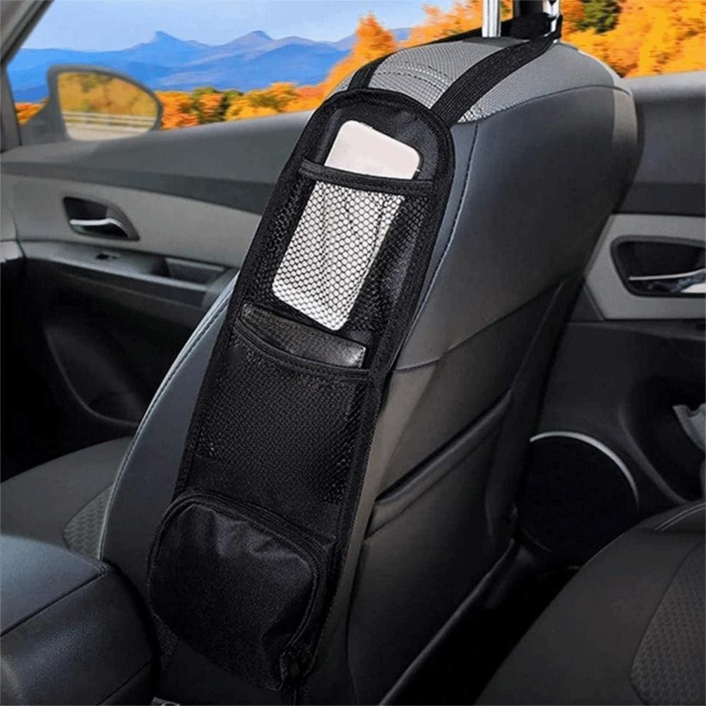 Oxford Cloth Seat Side Storage Bag Lightweight Hanging Car Seat Back Hanging Bag Convenient with Mesh Pocket Sundry Storage Bag