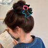 Hollow Out Animal Hair Claw Colorful Dog Hair Clip Creative   Female