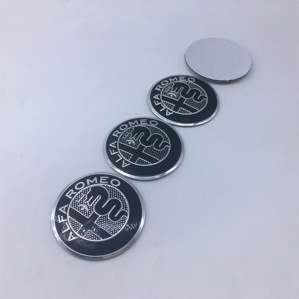For Alfa Romeo 2026 Hot Sticker 20pcs 40mm 50mm 56mm 60mm 6color For Alfa Romeo Giulia Giulietta MITO Stelvio GT Car Emblem Whee