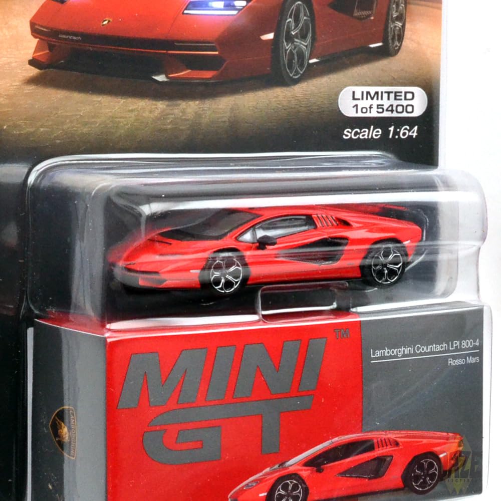 MINI GT Масштаб 164 MiJo EXCLUSIVE - Lamborghini Countach LPI 800-4 (Красный Марс) MiJo Лимитированная серия