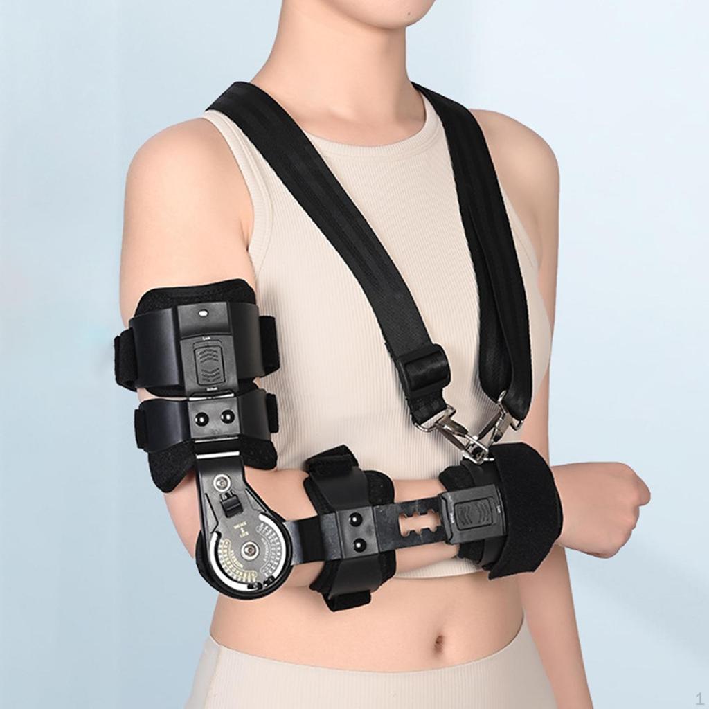 Elbow Immobilizer Brace Hinged Fracture Corrective Injury Recovery Orthosis