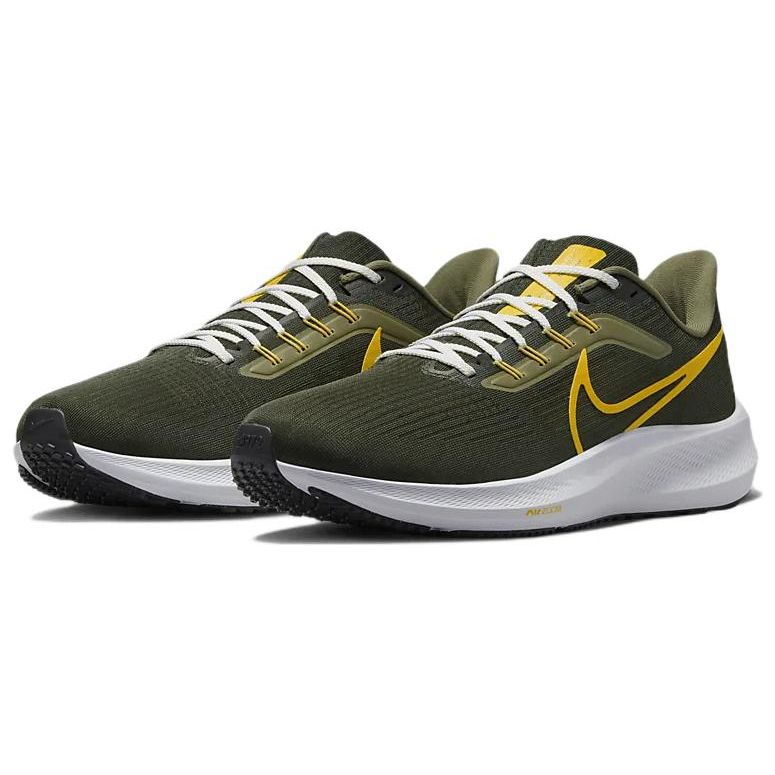 Nike Air Zoom Pegasus 39 Секвойя Университетское золото Мужские кроссовки Зеленый Средний Оливково-зеленый FD0785-300