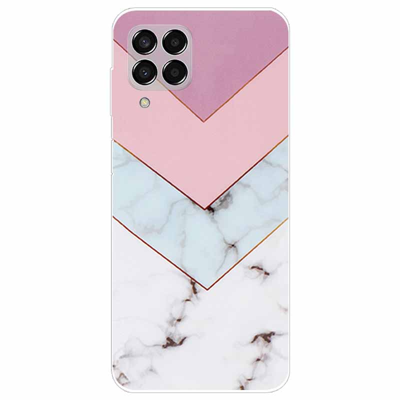 Case for Samsung M33 Cover Marble Soft TPU Silicone Phone Covers for Samsung Galaxy M53 5G Case Clear Bumper M 33 53 Protective