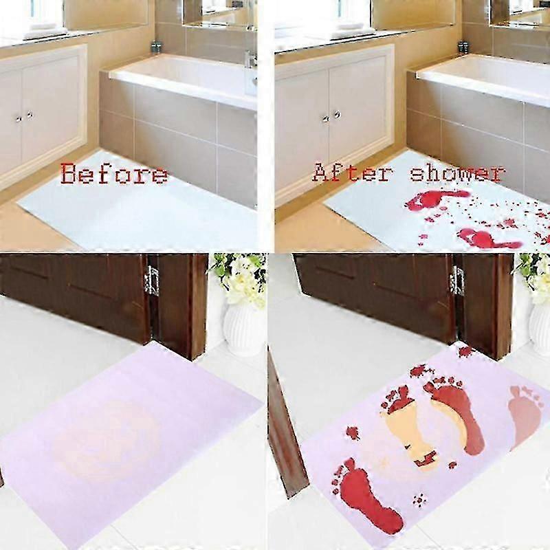 Halloween Decor Bath Mat Bloody Bath Mat - Halloween Decor Decoration The Original Color Changing Mat That Turns Red
