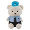 Traffic Police Bear Doll Teddy Bear Police Plush Toy Cute Bear Riding Suit Soothing Doll