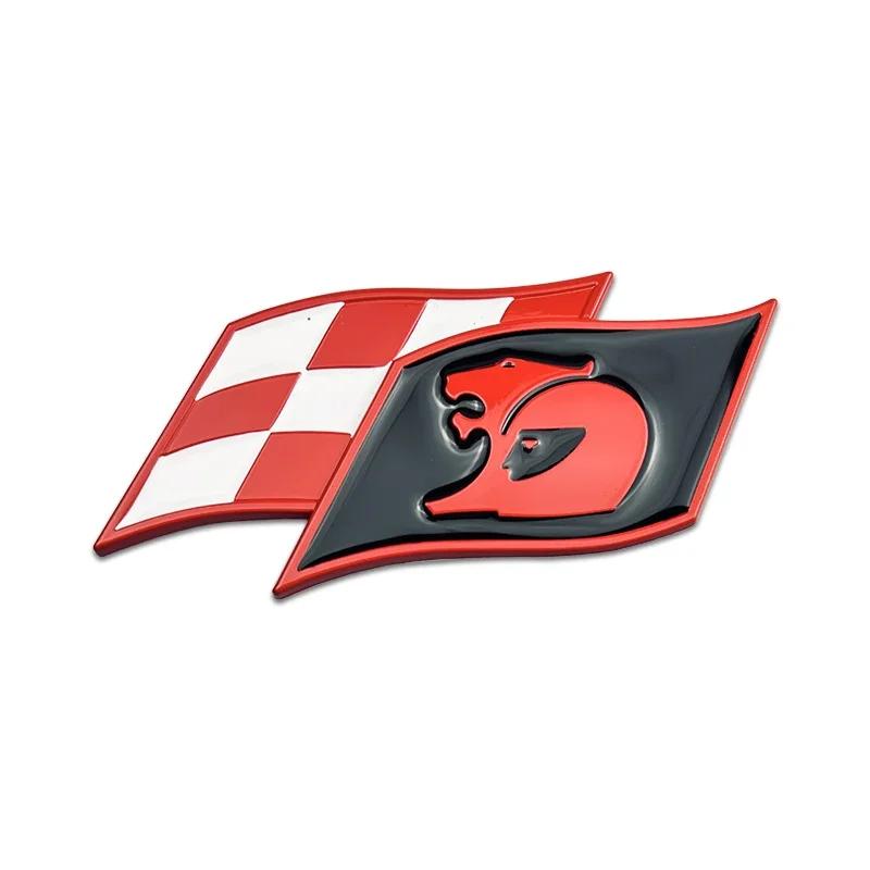 Car Front Grille Emblem Tail Box Metal Bagde Sticker