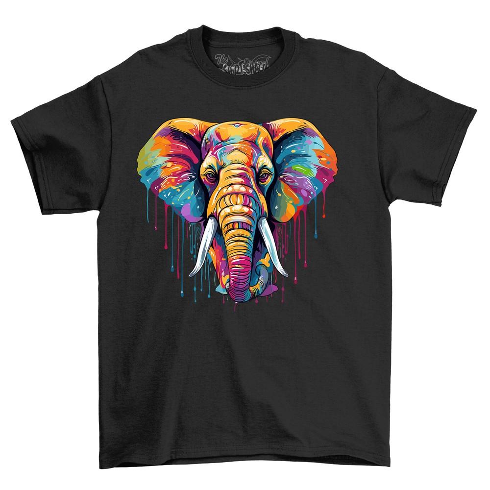 Drip, Drip, Elephant! Funny T-shirt with a Colorful Twist. Unisex Printed Design