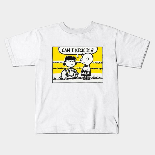 Boys Girls Soft Cotton Graphic Tees Can I Kick It? T-shirt Breathable Daily School Wear Kids T-Shirts
