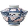 1pc Kitchen Utensil Accessories with Lid Round Bowl Household Japanese Ceramic Lid Bowl Suitable for Restaurant Household Use