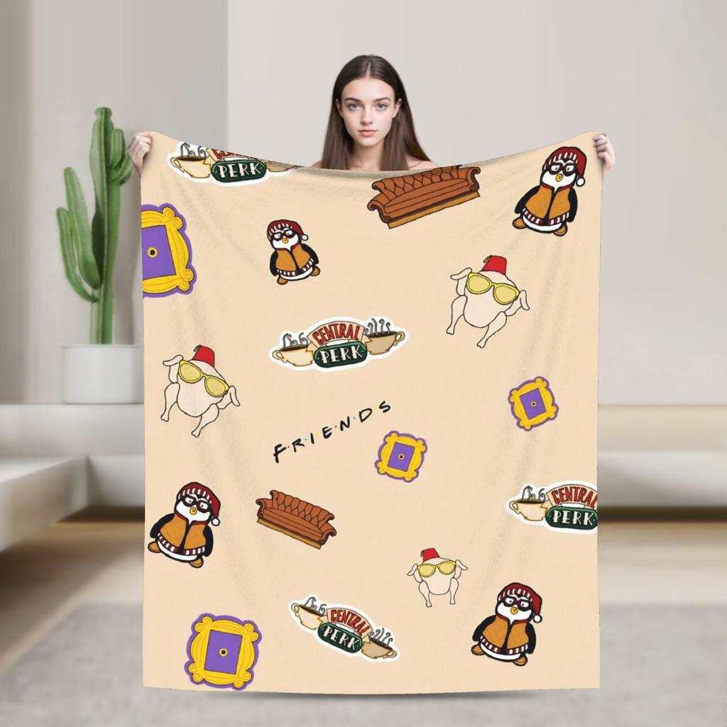 Smiling Friend Games Blanket Quality Warm Throw Blanket Winter Travel Office Outdoor Novelty Bedspread