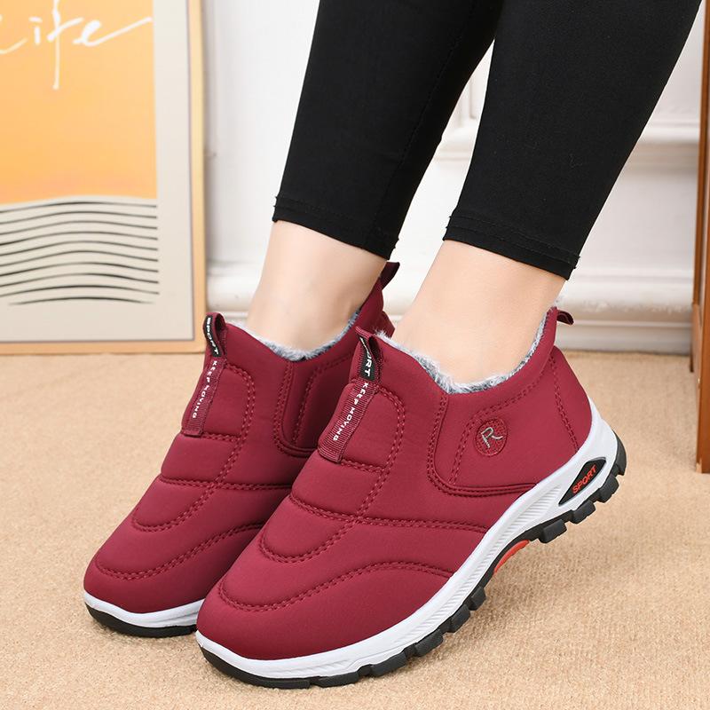 Фабрика пожилых бархатные теплые материнские хлопковые туфли женские зимние снежные ботинки ботинки нескользящая мягкая подошва обувь для пожилых