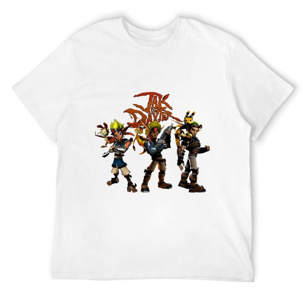 Футболка Jak and Daxter больших размеров черная быстросохнущая мужская одежда больших размеров