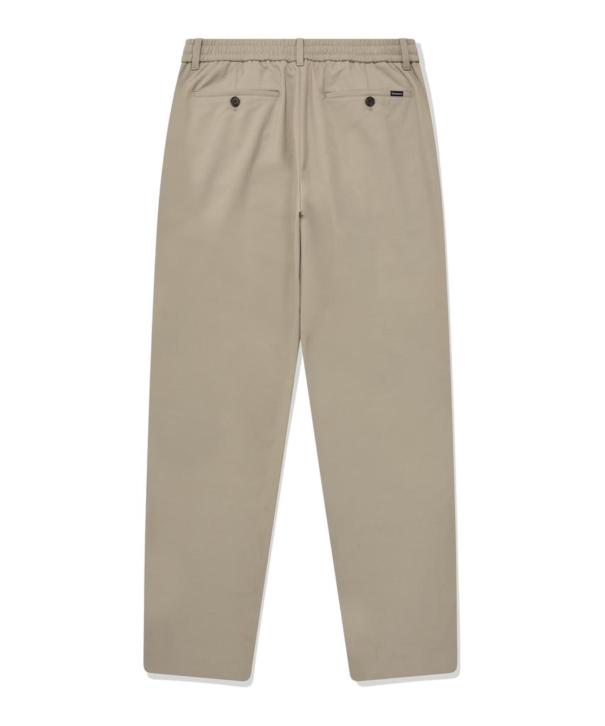 COVERNAT Slacks Fleece-Lined Slim Tapered Pants Beige