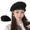 Retro Plain Cap Warm French Artist Hat Autumn Winter Wool Berets Hat  for Women