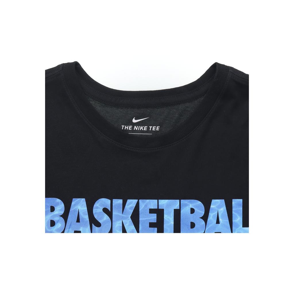 Nike Мужская баскетбольная футболка с принтом алфавита, черная 923724-010