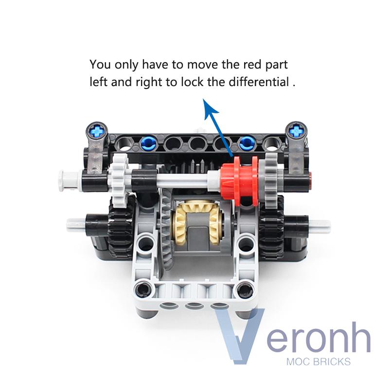 Внедорожный автомобиль Багги Простая регулируемая блокировка дифференциала Рамные наборы MOC Высокотехнологичные строительные блоки Сборка Технические кирпичики Игрушки