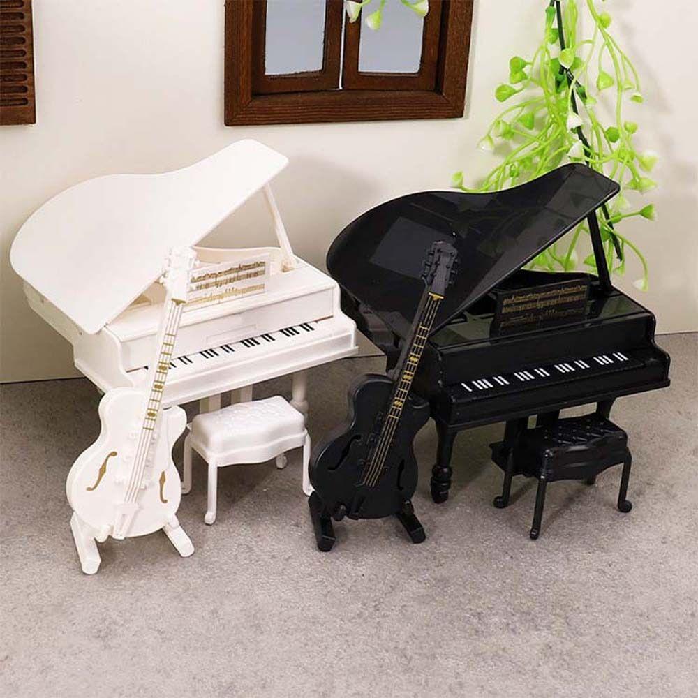 Miniature Size Grand Piano Furniture Simulation Musical Instruments Props  Miniature Collection