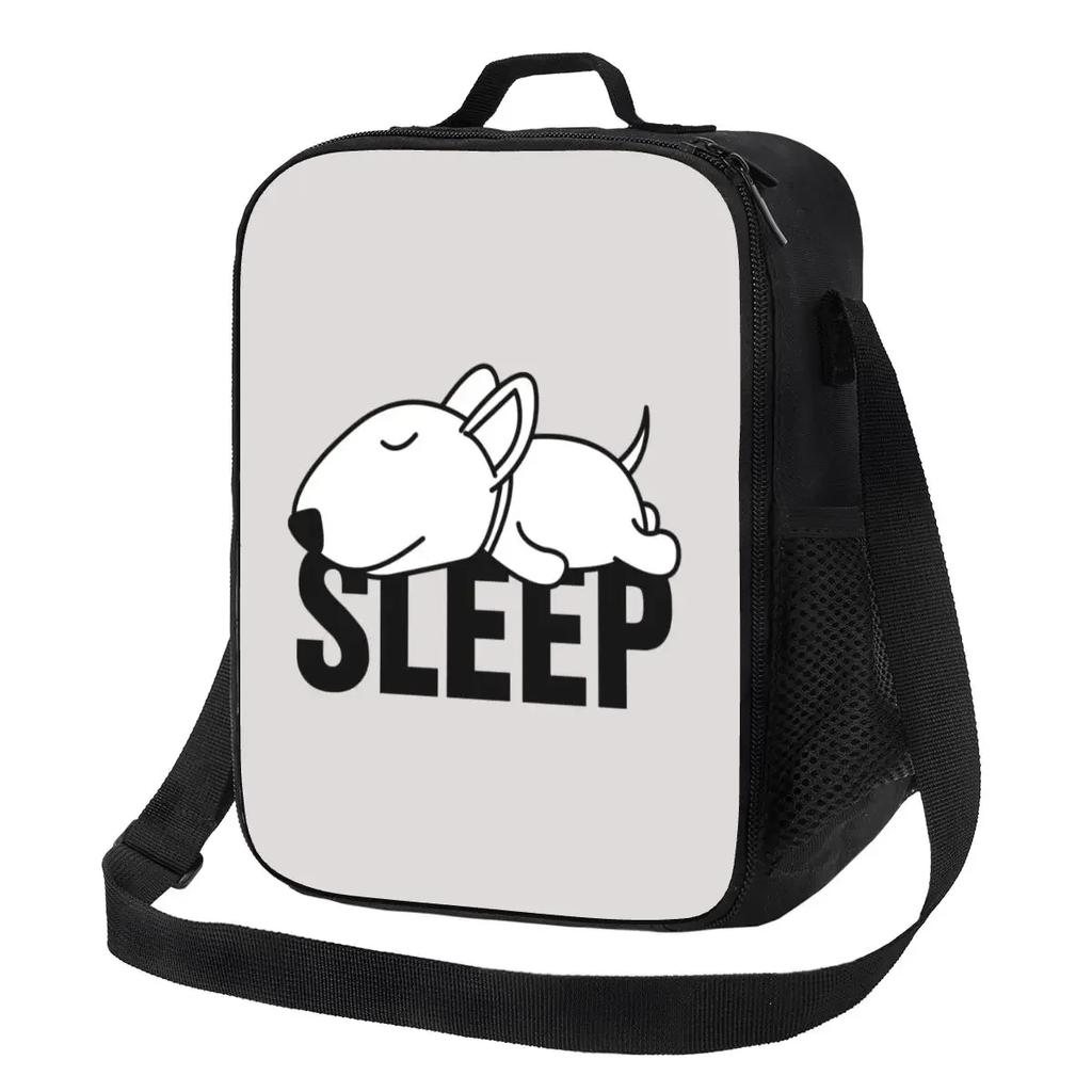 Rainbow Bullies Funny Bull Terrier Insulated Lunch Tote Bag for Dog Resuable Thermal Cooler Food Bento Box Work School Travel