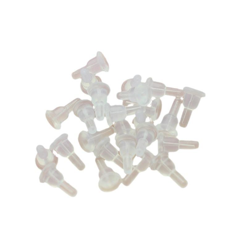 Прозрачные силиконовые беруши с противоскользящим покрытием - Защита от проколов, Мягкие резиновые заглушки для серег