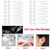 Earnuts Earrings Findings Fashion Jewelry Earring Back Stoppers Ear Post Nuts Plug Earring Rubber