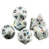 Игральные кости DND 7 шт. Непрозрачные кровавые многогранные игральные кости для настольной игры DND Roll, аксессуары для игрового стола