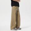 VUUG Men's Pure Cotton Loose Straight Leg Cargo Pants