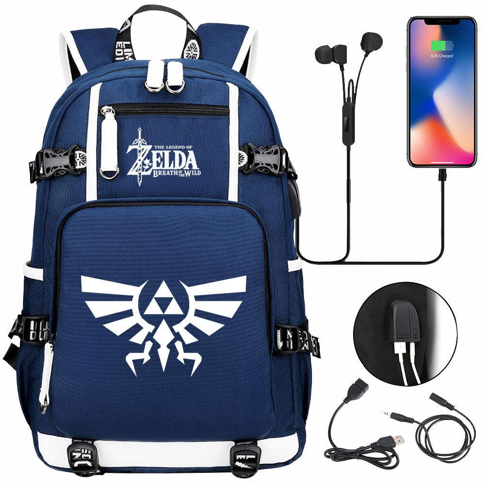 Школьный рюкзак для подростков с принтом Legend Of Zelda, мужской и женский, для отдыха и путешествий