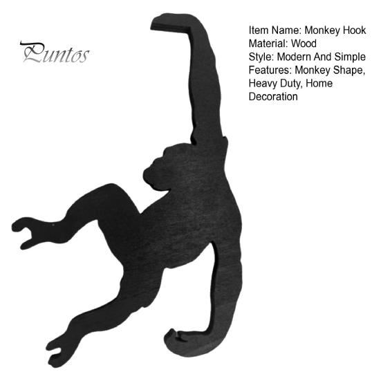 Деревянный крючок для обезьяны, прочный, для дома, кухни, спальни, гостиной, крючок для подвешивания одежды, полотенца, сумки, ключей, вешалки для зонтика, украшения