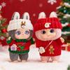 17 см Рождественская Изысканная Милая Кукла Виниловое Лицо Плюшевая Игрушка Кукла с Кудрявыми Волосами в Одежде Подарок на День Рождения Рождество для Ребенка Девочки