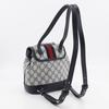 GUCCI Ophidia Mini Backpack Daypack 795221 Gray / navy GG Supreme Canvas Women Used