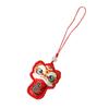 Chinese Style Lion Dance Embroidered Pendant Awakened Lion Hanging Decoration  Temple Safe Amulet