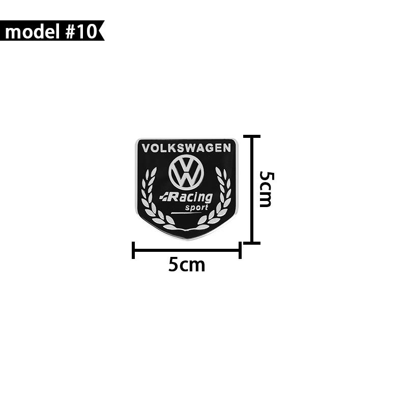 Hub Caps 1Pcs For Volkswagen GTI R-Line R Polo Golf Passat Scirocco Jetta Beetle T39 Tiguan Arteon Car Styling Aluminum Alloy Badge