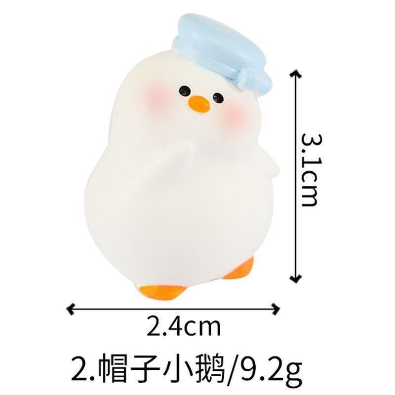 6 шт./компл., миниатюрные фигурки животных из мультфильма гусь, мини-фигурки, сделай сам, сказочный сад, украшение, мох, террариум, микропейзаж