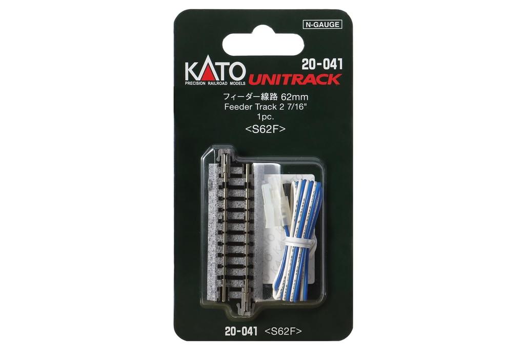 KATO Путь подачи 62 мм для моделей железных дорог масштаба N (1 кусок) 20-041 -
