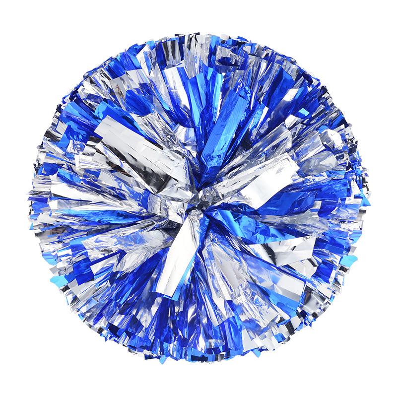 1 Pcs Plastic Double Hole Handle Cheerleader Pom Poms Metallic Streamer Club Sport Supplies Dance Party Club Decorator Tools